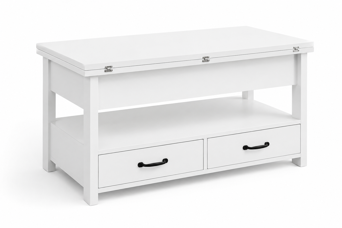 Table Basse Relevable Aspen™ | Laqué Blanc
