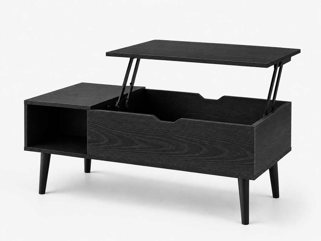 Table Basse Relevable Oria™ | Noir Design Moderne
