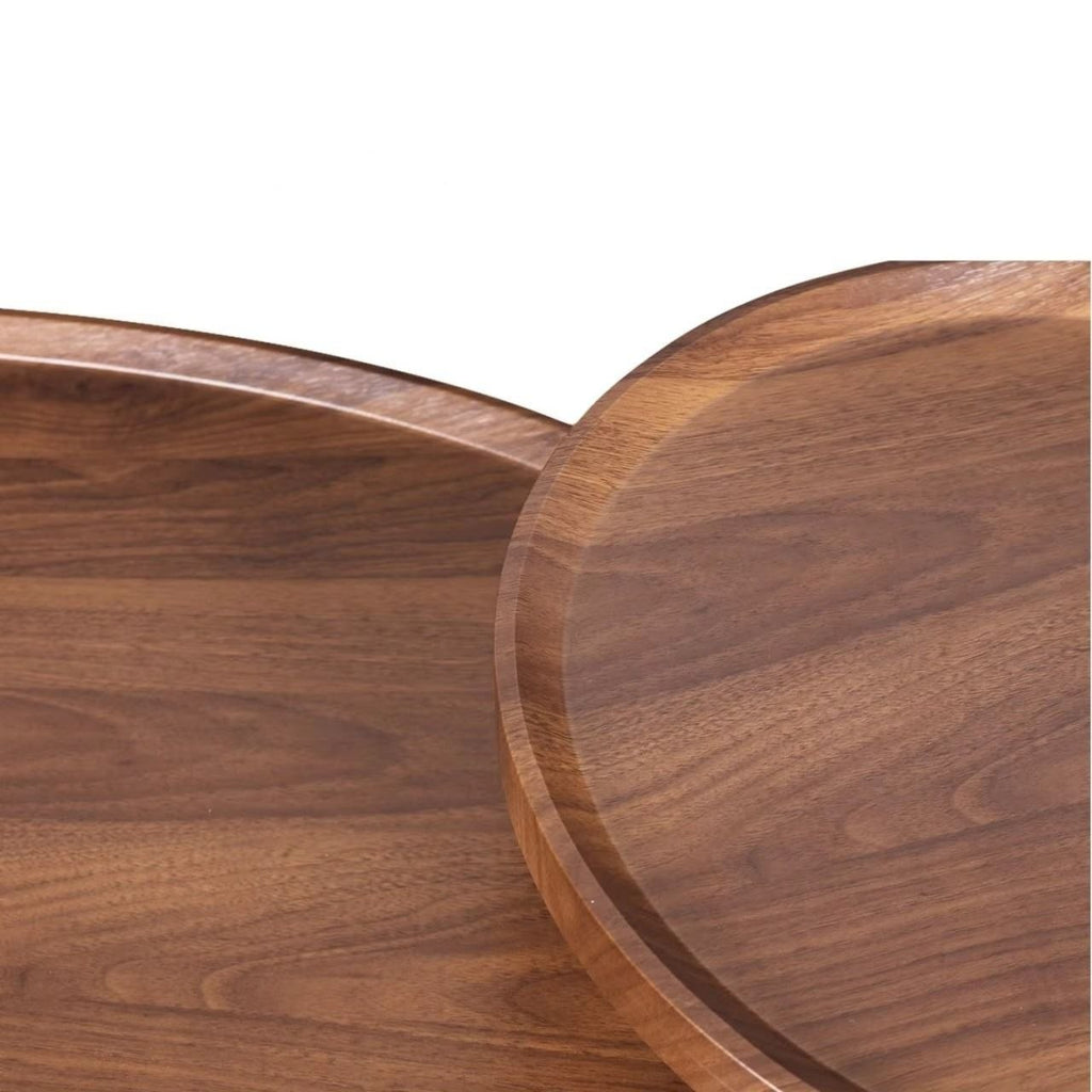 Tables Basses Gigognes Norevia™ | Effet Noyer et Structure Noir