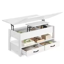 Table Basse Relevable Aspen™ | Laqué Blanc